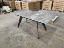 СТІЛ БРАВО ОБІДНІЙ 1400/1800X850X760 СІРИЙ НОГИ ЧОРНІ