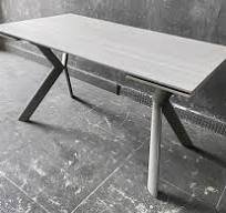 СТІЛ ДАВОН ОБІДНІЙ РОЗКЛАДНИЙ 1400/2000X800X750 БЕЖ МАТ НОГИ ШАМПАНЬ