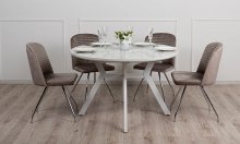 СТІЛ СОНАТА ОБІДНІЙ РОЗКЛАДНИЙ 1200/1600Х1200X760 БІЛИЙ