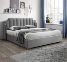 ЛІЖКО 1,6 ЛІЛІБЕТ З ПІДЙОМНИМ МЕХАНІЗМОМ 1840Х2160Х1225 СВІТЛО-СІРЕ ВИСОКЕ УЗГОЛІВ'Я