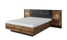 ЛІЖКО 1,6 СТОКГОЛЬМ З ПІДЙОМНИМ МЕХАНІЗМОМ І 2 ТУМБАМИ