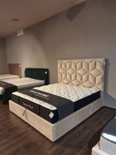 ЛІЖКО 1,6 МОНІКА XL З ПІДЙОМНИМ МЕХАНІЗМОМ 2900X2150X1500 БЕЖ