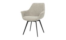 СТІЛЕЦЬ МАРКІЗ МЕТАЛ СИДІННЯ ТКАНИНА 640X620X840 БЕЖЕВИЙ БУКЛЕ