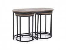 TWIX Набір столиків журнальних колір горіх вінтаж
розмір 75x40x50 та 32x32x45