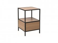 GEO S Тумба приліжкова колір дуб / чорний
розмір 59x40x40cm