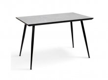 СТІЛ ТОРНАДО, 120*70, ЧОРНИЙ/MDF СІРИЙ БЕТОН