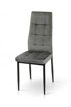 СТІЛЕЦЬ АЙС, ЧОРНИЙ/ВЕЛЮР СІРИЙ