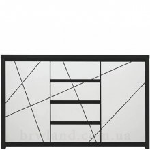 Комод КАСПIАН білий сніг БРВ KOM2D4S