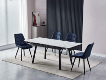 Керамічний стіл TM-88-1 вайт клауд + чорний