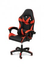 СТІЛЕЦЬ ОФІСНИЙ СЛІМ, ЧОРНИЙ/ЧЕРВОНИЙ