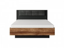 ЛІЖКО (КАРКАС) PERFECT HOME МІЛТОН / MILTON 160 З М'ЯКИМ ІЗГОЛІВ'ЯМ ДВОСПАЛЬНЕ КАШТАН/АНТРАЦИТ