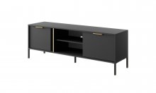 ТУМБА ПІД ТЕЛЕВІЗОР PERFECT HOME ЛАРС / LARS 2-ДВЕРНА 2D/153 АНТРАЦИТ