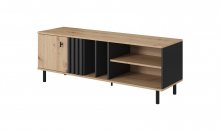 ТУМБА ПІД ТЕЛЕВІЗОР PERFECT HOME МАДІС / MADIS 1-ДВЕРНА 1D/138 ДУБ АРТИЗАН/АНТРАЦИТ