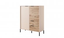 КОМОД ВИСОКИЙ PERFECT HOME РЕЙВ / RAVE 2-ДВЕРНИЙ З 2 ШУХЛЯДАМИ 2D2S/104 БЕЖ/ВІКІНГ