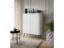 КОМОД PERFECT HOME ЗОВА / ZOVA 2-ДВЕРНИЙ З ЧОРНИМИ НІЖКАМИ K103 БІЛИЙ