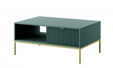 СТІЛ ЖУРНАЛЬНИЙ PERFECT HOME НОВА / NOVA L104 З 2 ШУХЛЯДАМИ ТА ЗОЛОТИМИ НІЖКАМИ ЛАБРАДОР