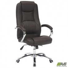 Крісло Mustang-Ch хром НВ, механізм Anyfix, шкірозамінник чорний Код товару: 555323
