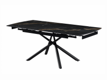 Керамічний стіл Піно TML-1200-1 п'єр блек + чорний