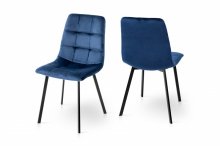 Стілець Ментос (чорний/синій)
