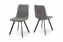 Стілець Фреш (чорний/букле сірий)