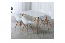 СТІЛ ОБІДНІЙ Везувій МДФ (Білий)