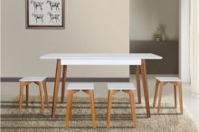 Стіл обідній Сінгл (ніжки горіх)