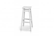 ТАБУРЕТ БАРНИЙ КВАДРАТНИЙ (БІЛИЙ)