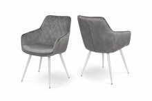 Крісло Наомі (велюр світло-сірий)