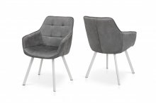 Крісло Тандем (велюр світло-сірий)