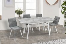 СТІЛ ОБІДНІЙ ЕТНА (БілиЙ/БАЗАЛЬТ)