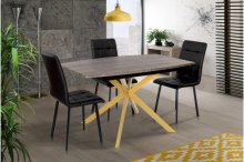 СТІЛ ОБІДНІЙ РІЧАРД (ЗОЛОТИЙ/СІРИЙ)