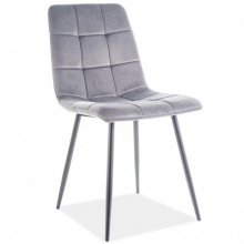 Стілець MIA чорний каркас/сірий