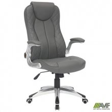 Крісло керівника Parker шкірзам сірий Код товару: 555316