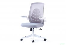 Крісло поворотне GLORY сірий/білий каркас