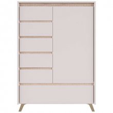 Комод REG 1D5S1K Лаундж / Lounge Кашемір + Дуб Сонома - ВМК (БРВ)