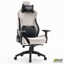 Кресло геймерское VR Racer Textile Halk серый/черный