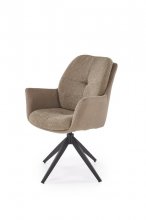 K-591 крісло металеве поворотне тканеве колір коричневий
розмір : 65/73/94/50 cm