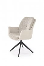 K-591 крісло металеве поворотне тканеве колір світло сірий
розмір : 65/73/94/50 cm