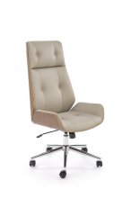 WEBSTER Крісло офісне дерево та екошкіра колір бежевий
розмір 60/65/114-122/46-54 cm