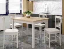 Нерозкладний стіл Signal Adam 100 дуб золотой белый (ADAMDZCB100)
