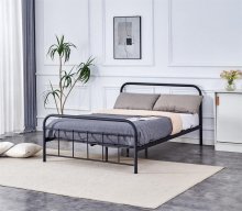 LINDA 140 Ліжко металеве  колір чорний
розмір 140х200
