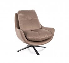 Крісло поворотне Vivien Velvet Signal темно-бежевий VIVIENVCBE