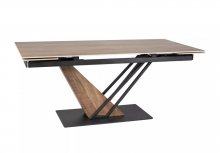 Стіл обідній розсувний Genesis Legno 160 Signal дуб/чорний мат GENESISD160