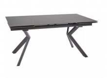 Стіл обідній розсувний Norton Signal чорний мармур/чорний