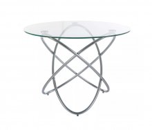 Стіл обідній Orbit Signal прозорий/хром ORBITTCHFI100
розмір 100х75 см 