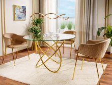 Стіл обідній Orbit Signal прозорий/золотий
ORBITTZLFI100