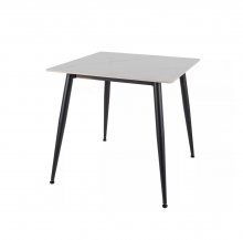 Стіл обідній Rion 80х80 Signal білий мармур/чорний RIONBC80