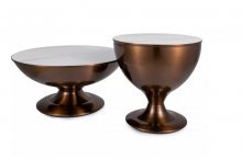 Стіл журнальний Salsa Signal білий мармур/мідь глянець ( комп 2 шт )
розмір 75х38 см 