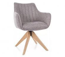 Крісло поворотне Azalia D Brego Signal сірий/дуб