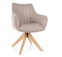 Крісло поворотне Azalia D Brego Signal світло-бежевий/дуб